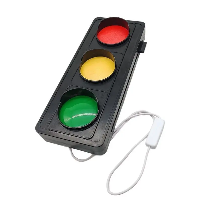 

A01F-Kids Road Safety , Home Transportation Decor Ornament Table Lamp, Simulation Traffic Light Wall Lamp