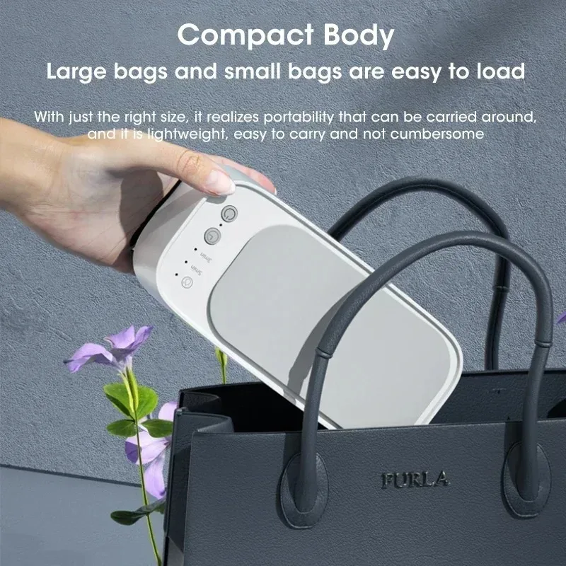 منظف بالموجات فوق الصوتية المحمولة القابلة لإعادة الشحن 40 كيلو هرتز التنظيف العميق للمجوهرات النظارات شفرات الحلاقة الأقواس مشط فرشاة للمكياج الخ