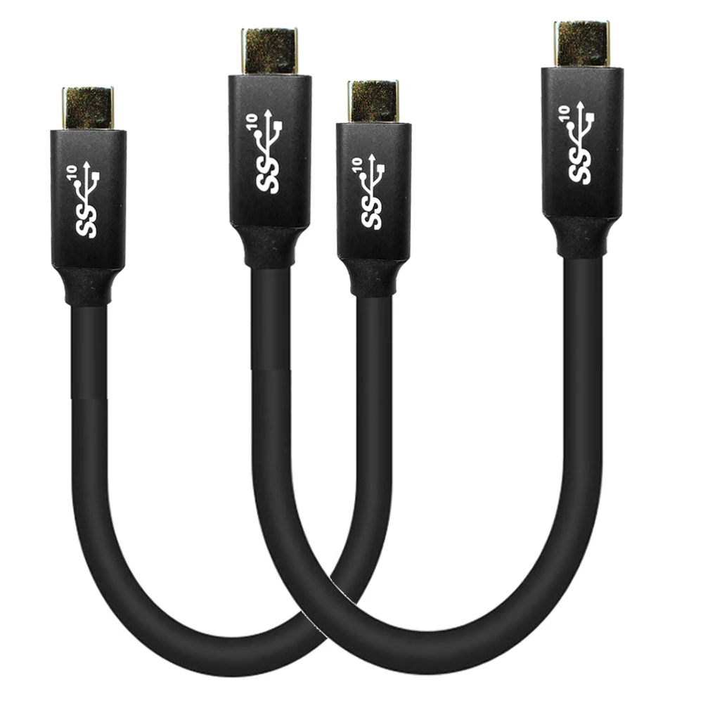 0.5M 1M 100W PD fast charge USB3.1 Gen2 double head type-c with E-Maker chip 5A cable 2M 3M