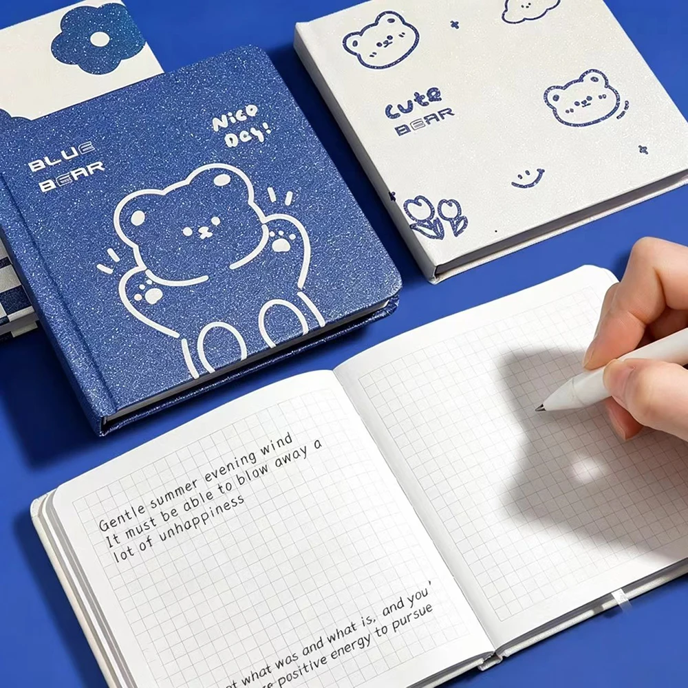 Klein Blue Square Notebook, Ins Grid Handbook, Thickened Notebook Notebook, 80 Sheets Page Inside the Grid