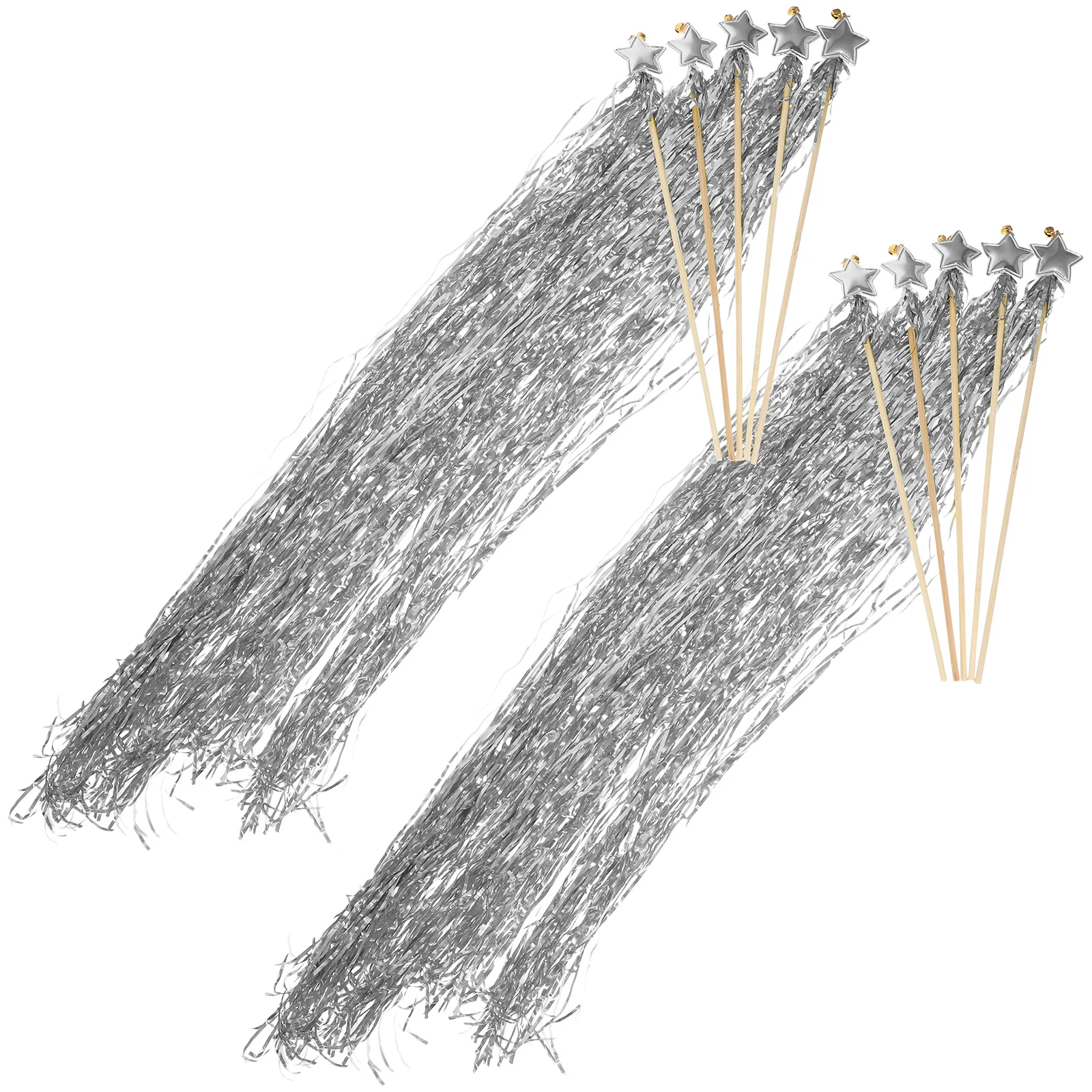 10Pcs Star Fairy Wands Colorful Costume Props Party Favors Birthday Halloween Wedding Fairy Stick Accessories