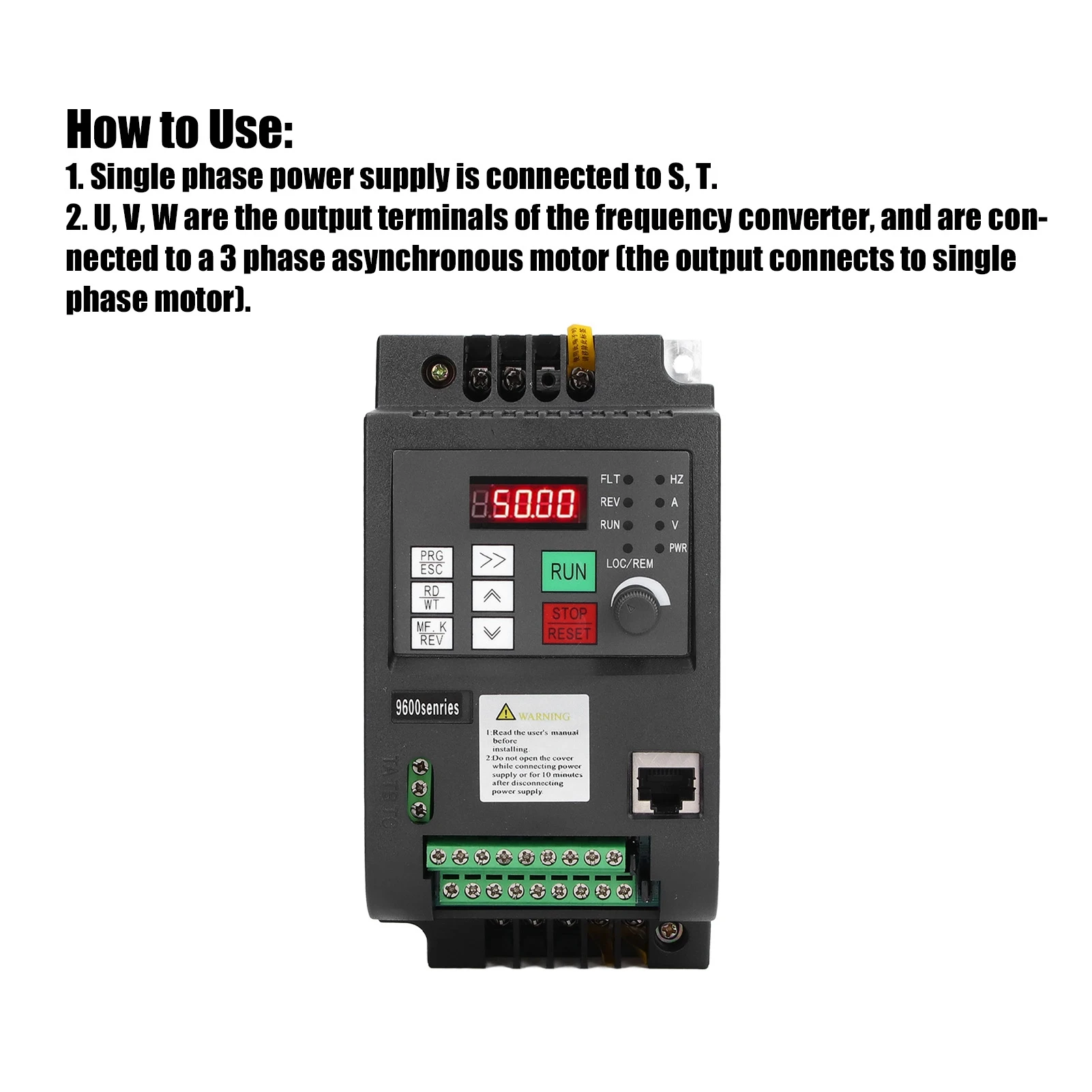 Drive Single Variable Frequency Drive NFLIXIN Variable Frequency Drive Single Phase 220V 2.2kw 1 in 1 Out Motor Speed Controller
