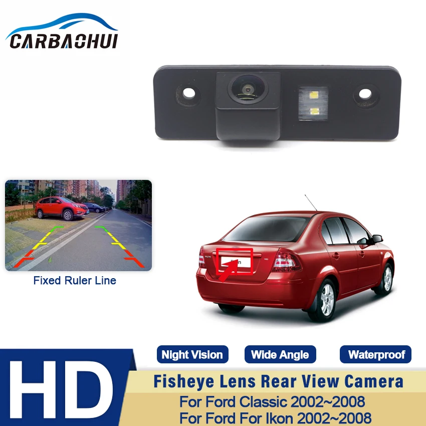 Rear View Reverse Parking Car Camera Night Vision Waterproof For Ford Classic 2002~2008 For Ford For Ikon 2002~2008 Wide Angle