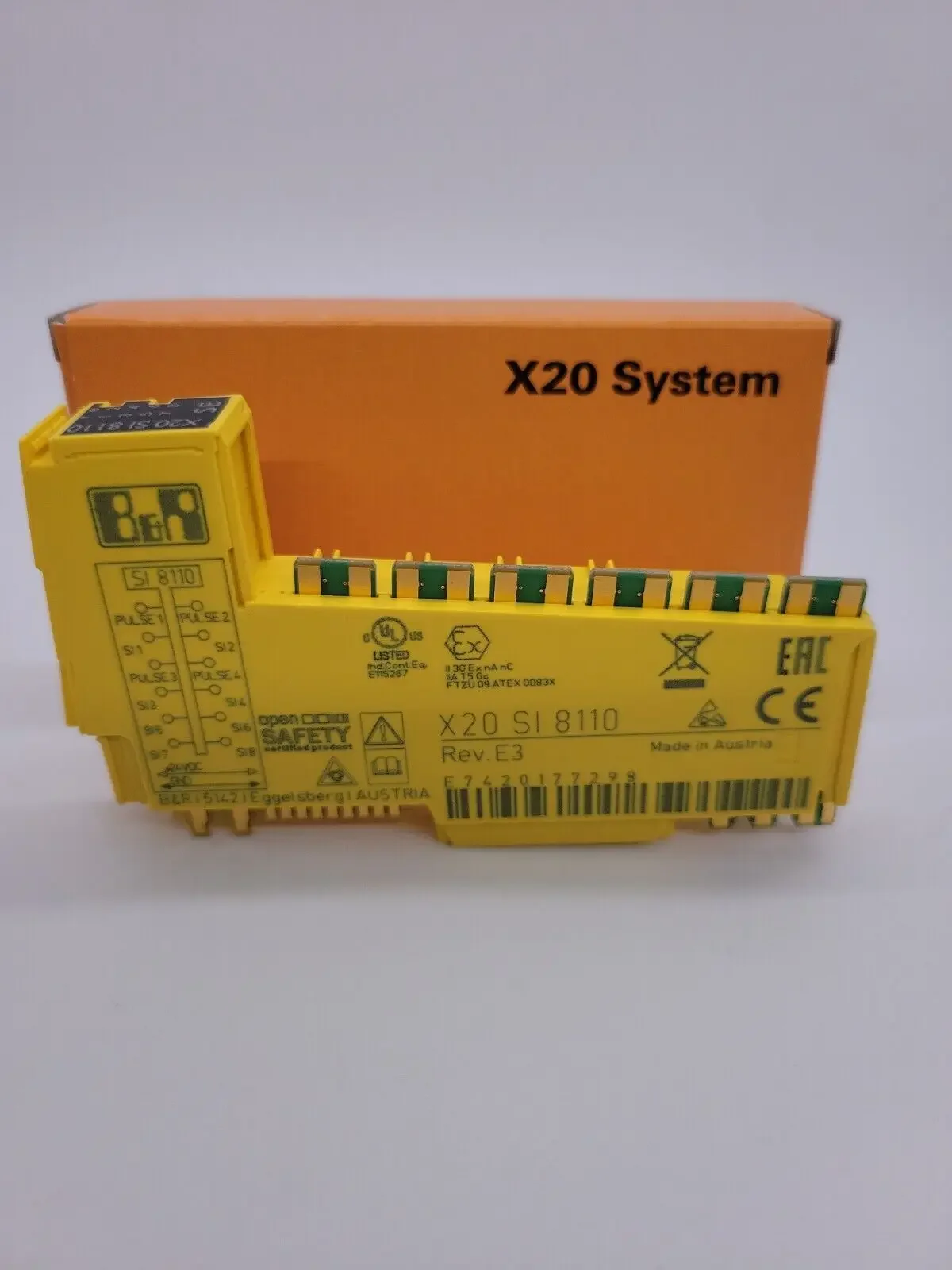 Módulo PLC B&R X20SO6300 X20SO6530 6 saídas digitais seguras com 0,2 A