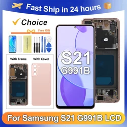 Tested S21 For Samsung For S21 5G G991 G991B G991W G991U LCD Display Touch Screen Digitizer Assembly Replacement