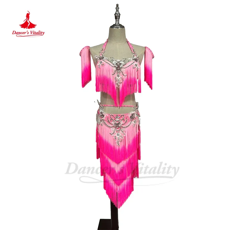 Original Dance Performance Costumes Suit for Women Gradual Encouraging Belly Dancing Team Competition Clothes Belly Dance Outfit