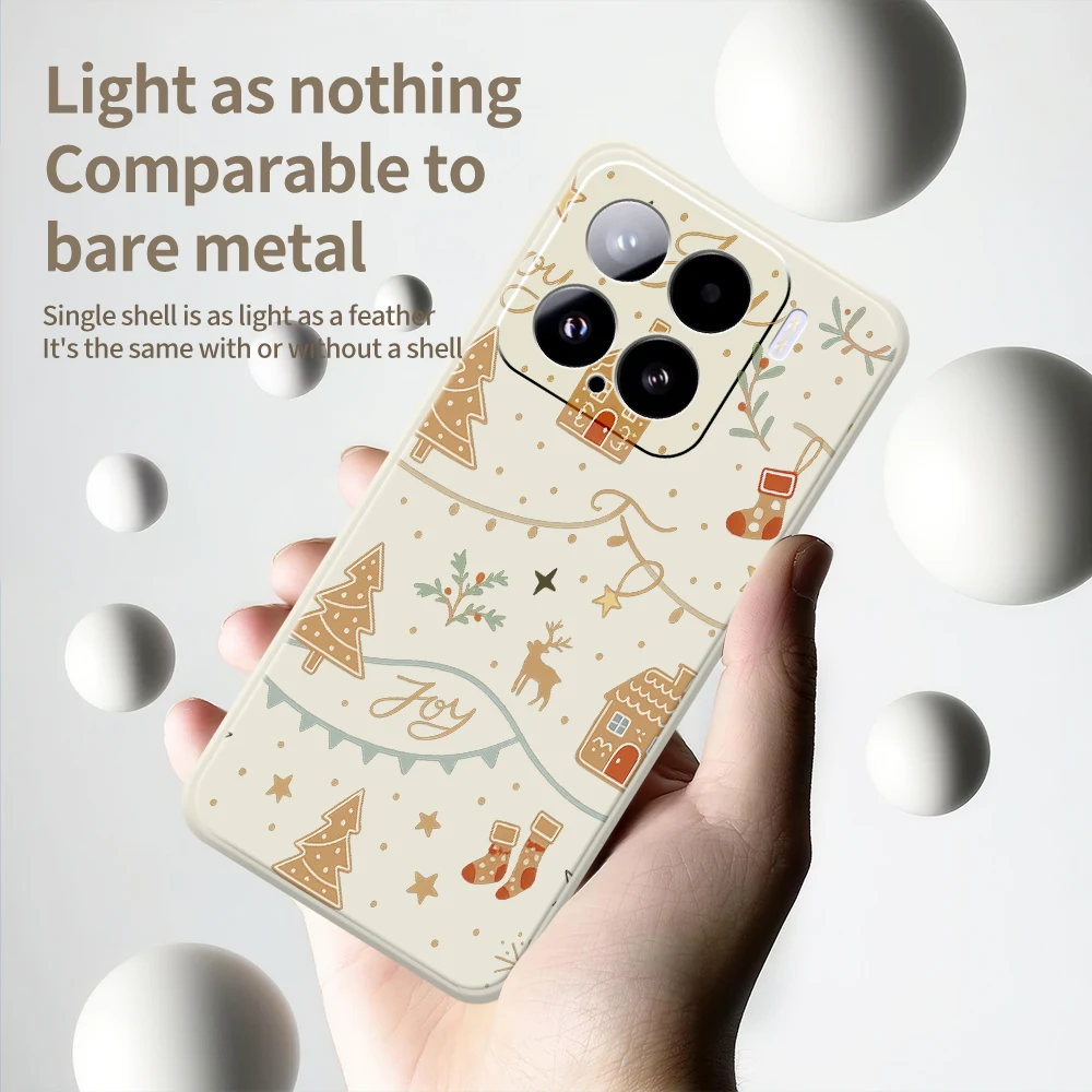 Custodia per cellulare in stile natalizio per Xiaomi Mi 15 Ultra Mi 14T 13T 11T Pro Cover per Xiaomi Mi 13T Pro Mi 11T Pro Custodia in silicone