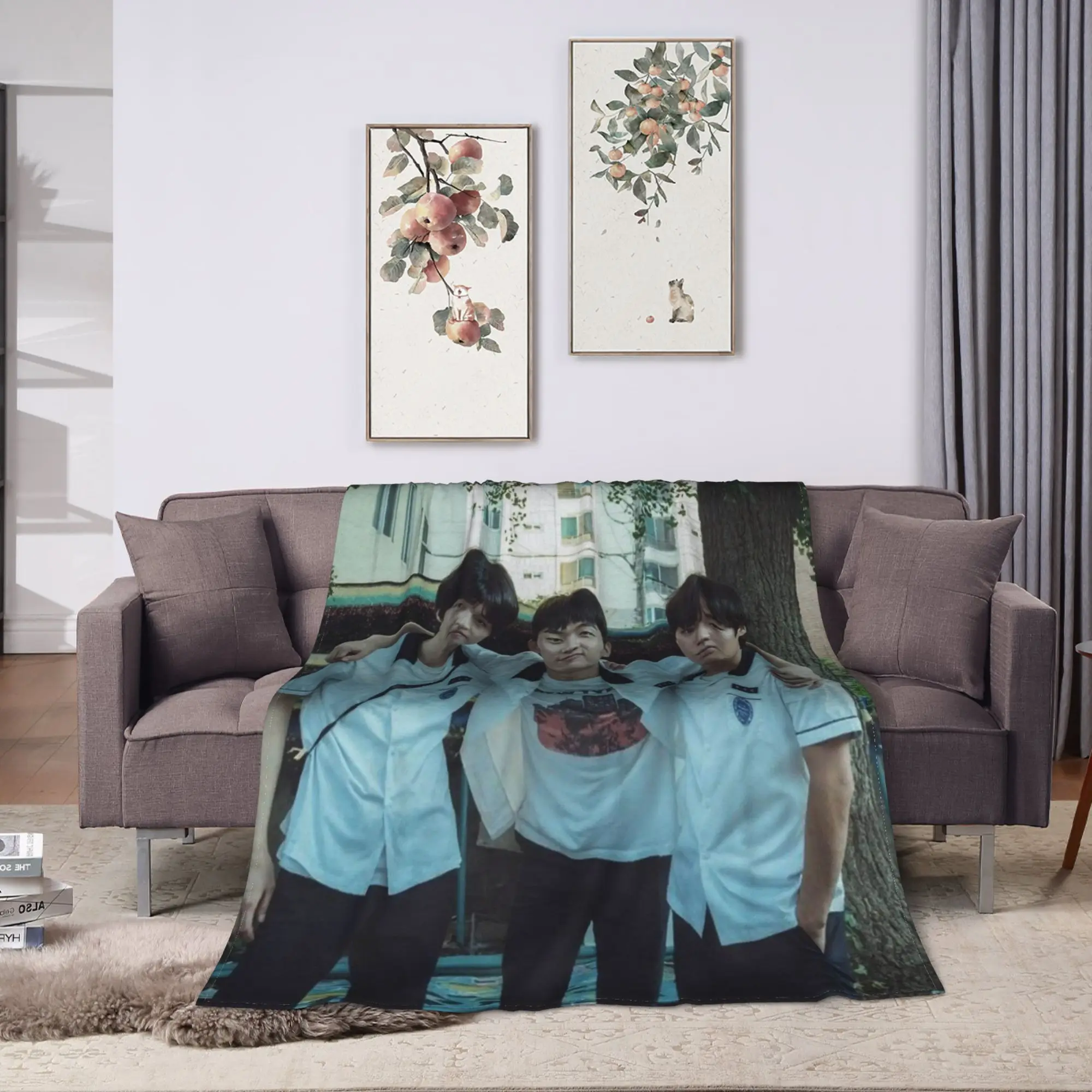 Hot Kdrama Weak Hero Class Blanket Quality Warm Soft  Throw Blanket Winter Boy Girl Couch Chair Sofa Bed Novelty Bedspread