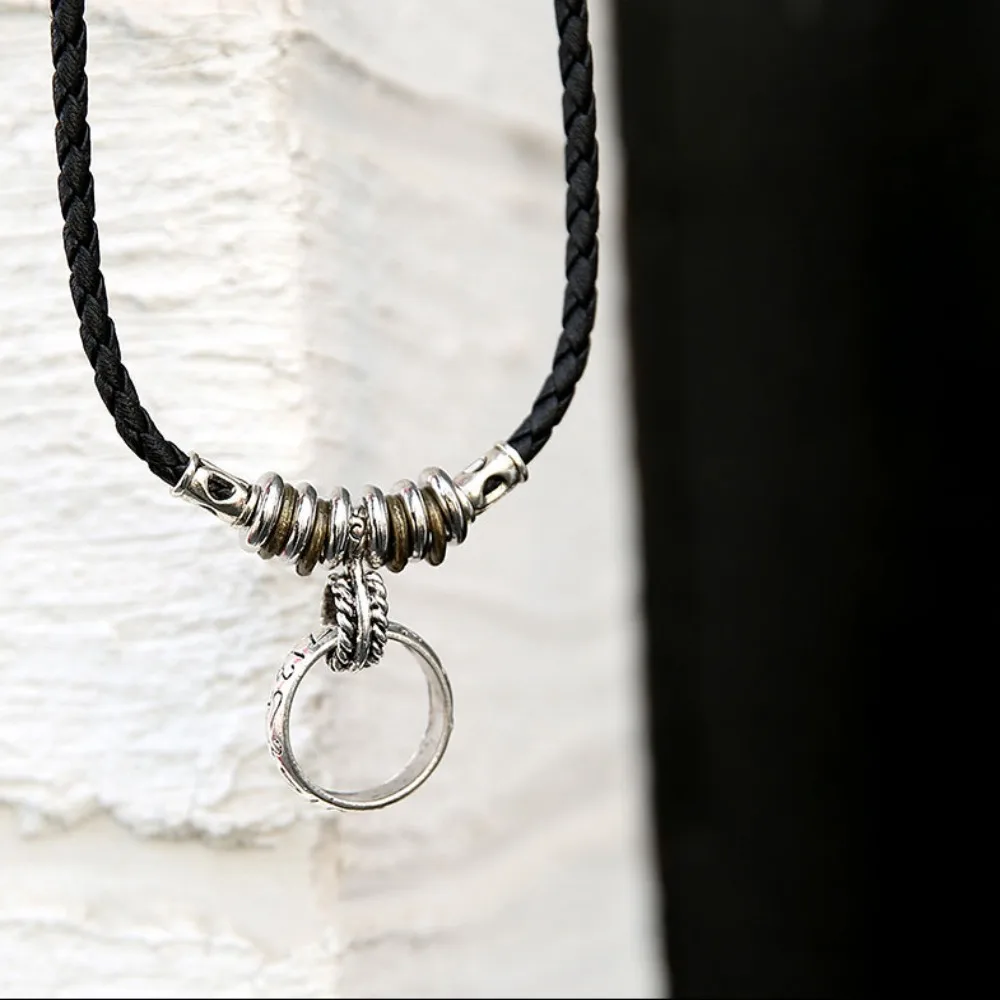 Hot Sale Attractive Hiphop Rock Necklace Colorfast Trend Clavicular Chain Retro Anchor Necklace Party