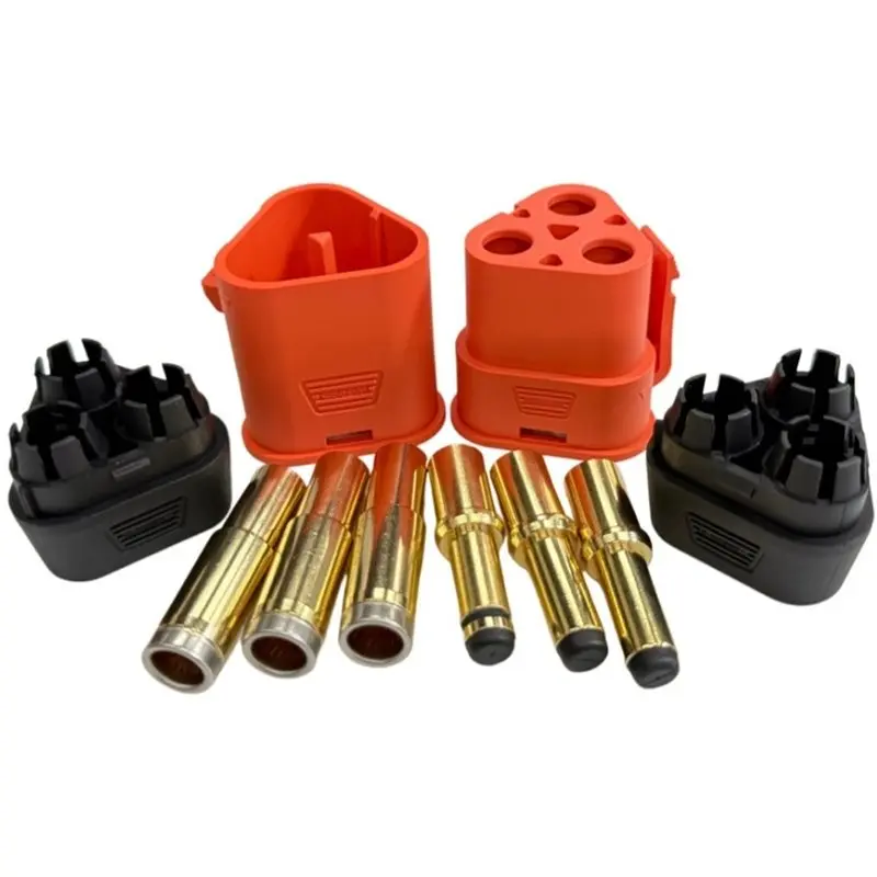 Y45A-High Current Signal QS8T Connector With Locking Buckle For ESC Controller 3 Pin Three Wire Terminal Adapter Plug