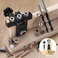 Precision Jig Dowel Cam Jig 3 in 1 Dowelling Jig Master Kit Wood Hole Drilling Guide Woodworking Position for DIY Wood Working