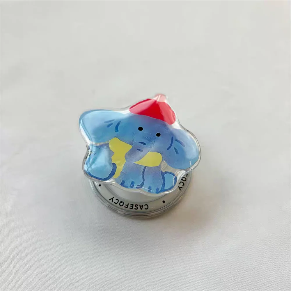 

Милый маленький слон Grip Tok Griptok, держатель для телефона, магнитная подставка, поддержка iPhone 15, универсальный держатель для аксессуаров Samsung