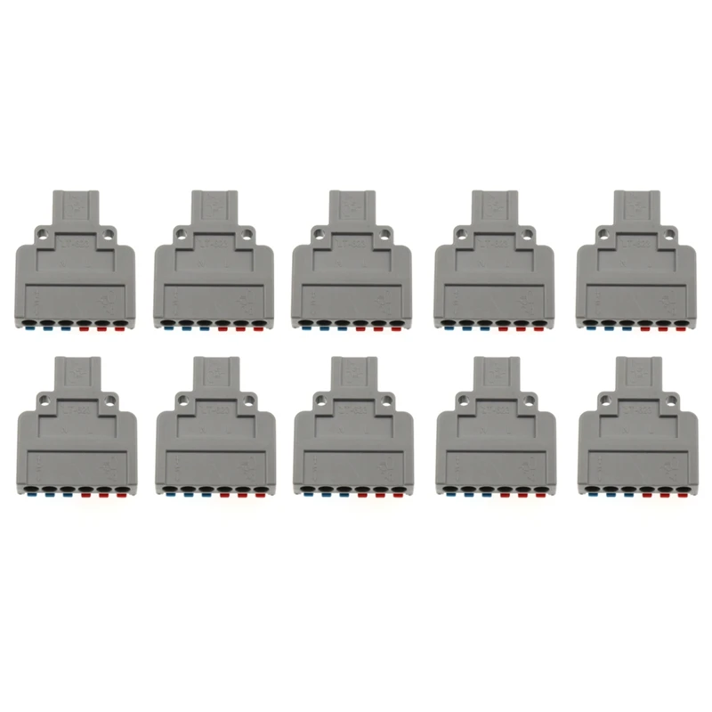 미니 퀵 와이어 커넥터, 범용 와이어 및 케이블 커넥터, 푸시 인 터미널 블록, 2 인 6 아웃 퀵 커넥터