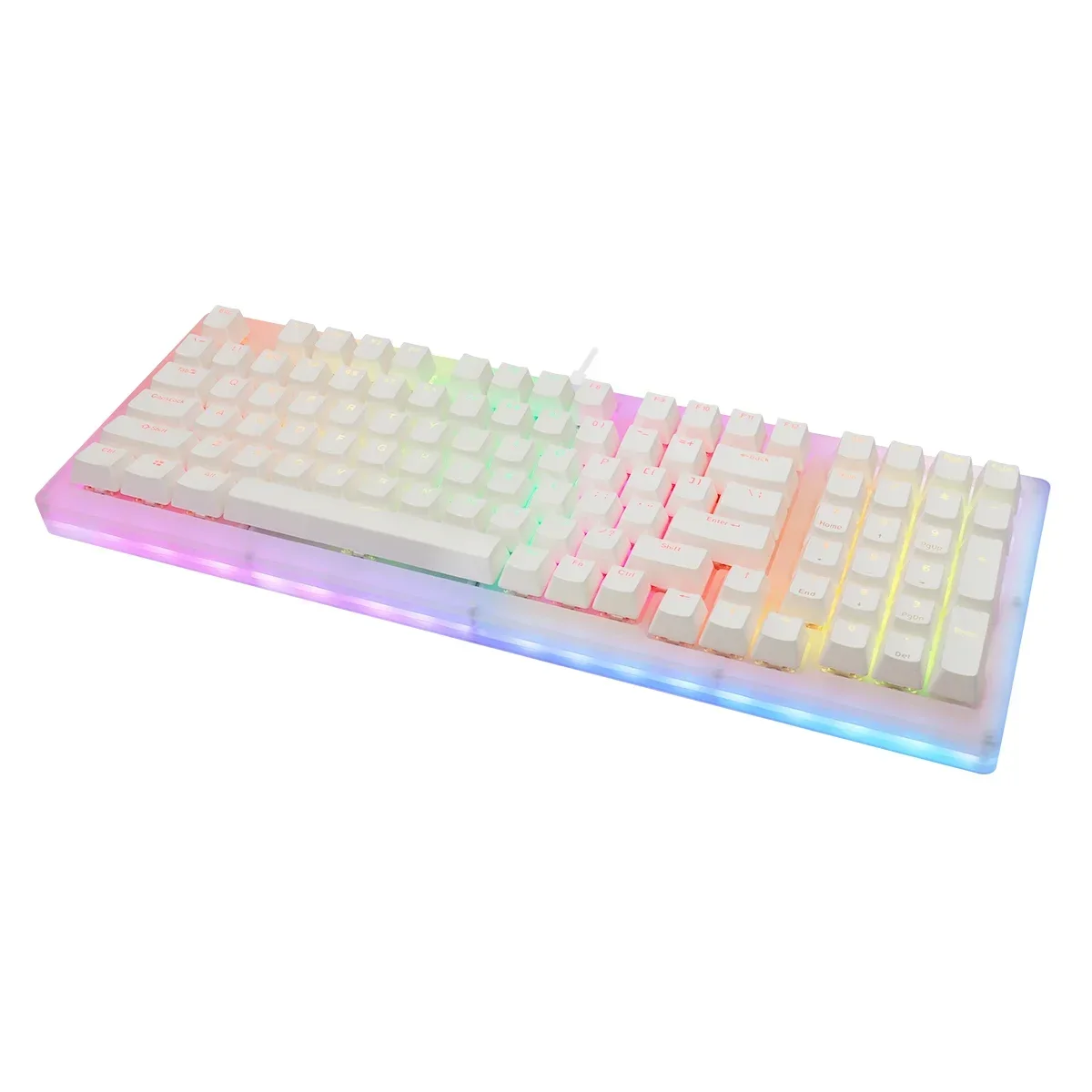 Womier 98 Mechanical Keyboard Transparent Acrylic Wired Gaming Keyboard Gasket Rgb Hot Swap Custom for PC Gamer Accessories Gift