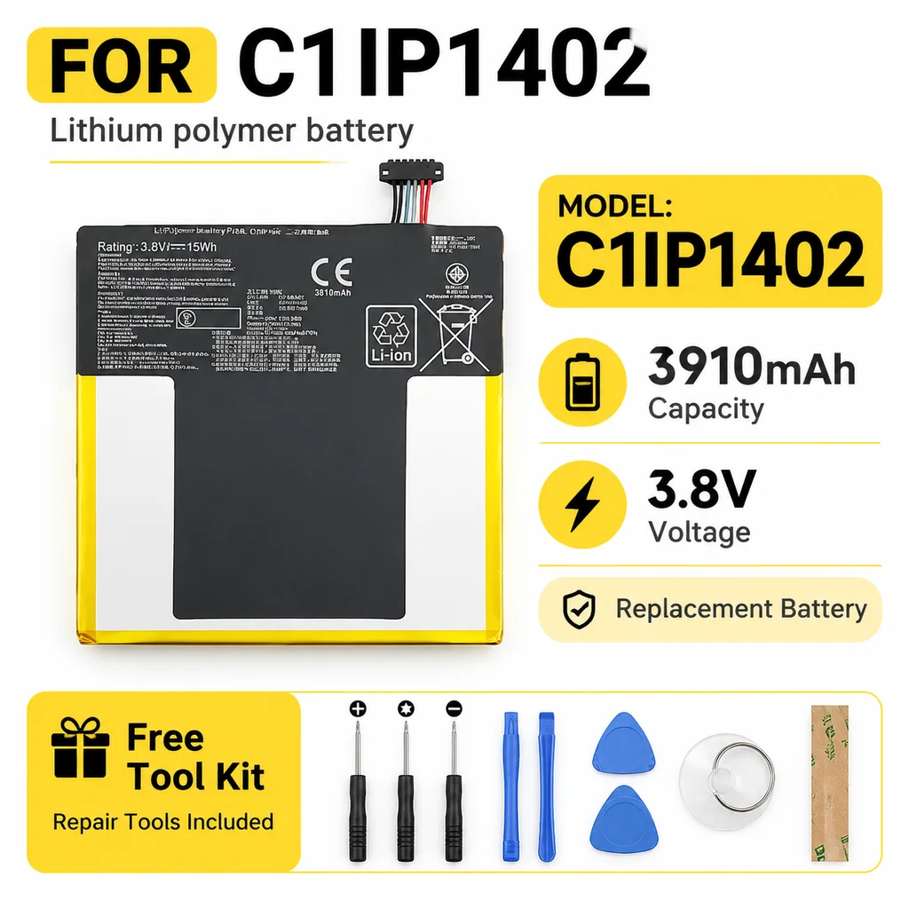 C11P1402 Phone Battery Replacement for ASUS FonePad 7 ME375C FE375 K019, Internal Mobile Device Battery with Tools