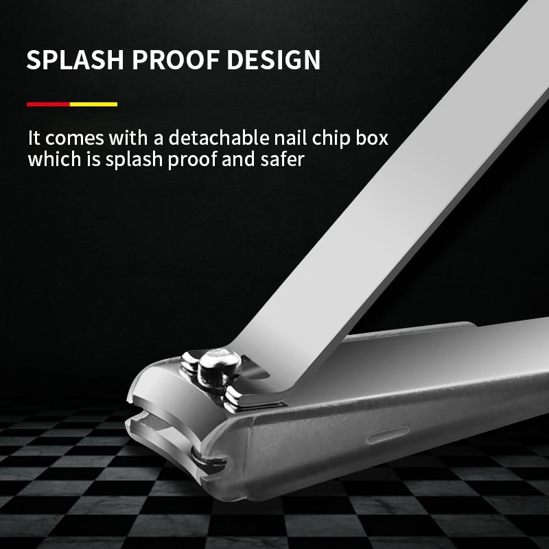 Nagelknipper Anti-spat met lade Manicureset Vorm Bevel Roestvrij staal Professionele nagelknipper Gereedschap voor persoonlijk gebruik