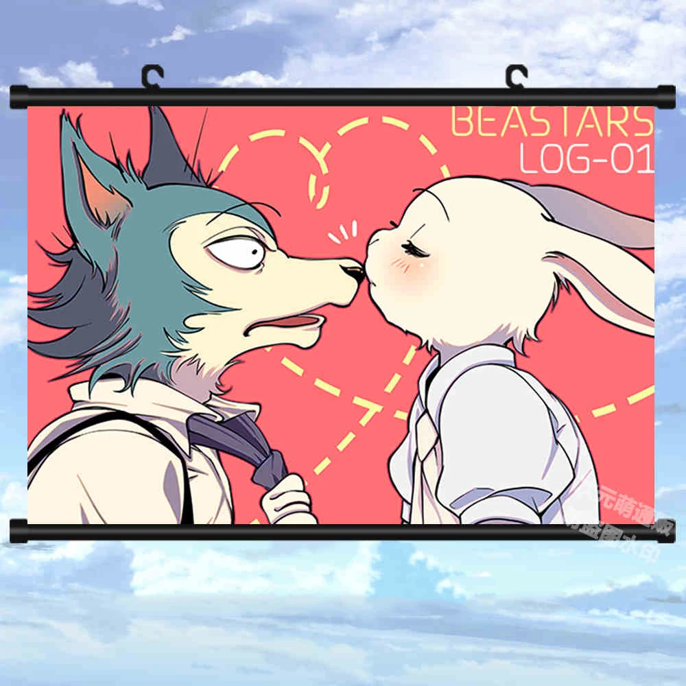 

Anime BEASTARS Legosi Haru Rouis Juno Poster Cosplay Cartoon Scroll Mural Wall Hanging Poster Otaku Home Art Decor Gift 40x60CM