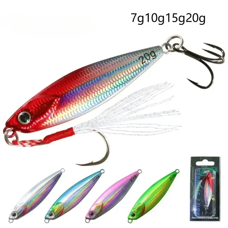 

7g 10g 15g 20g jigging lure metal jig fishing lures spinnerbait sinking spoon crankbait swimbait pesca jerkbait whopper plopper