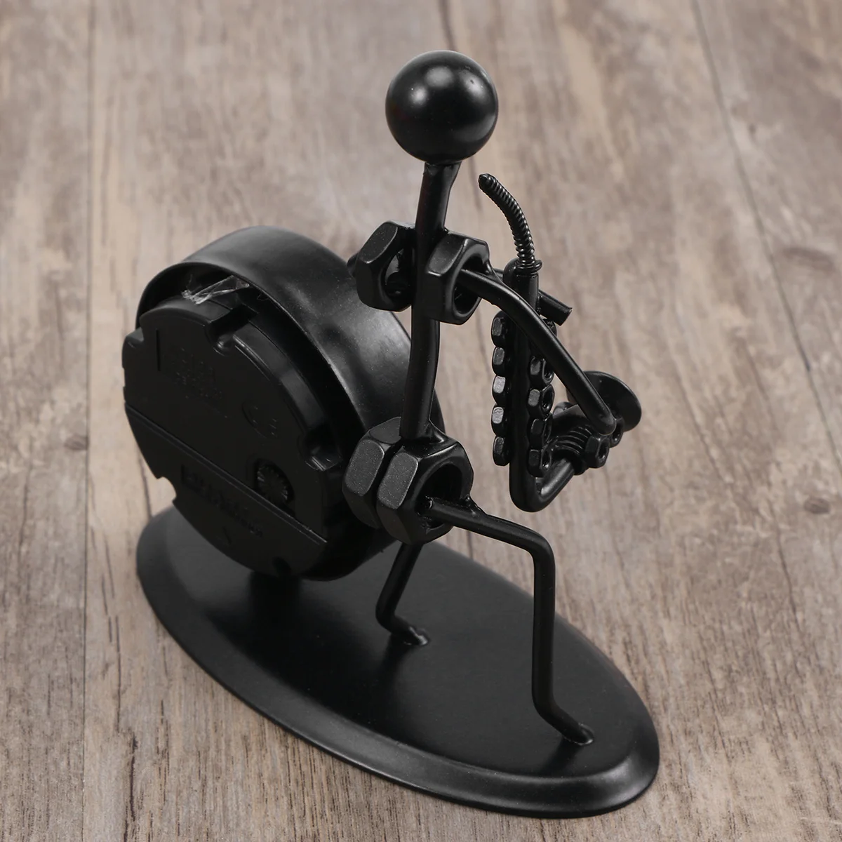 

Iron Music Band Metal Crafts Clock Violin Pattern Black Lightweight Creative Handmade Home Bar Cabinet Decor Accessories