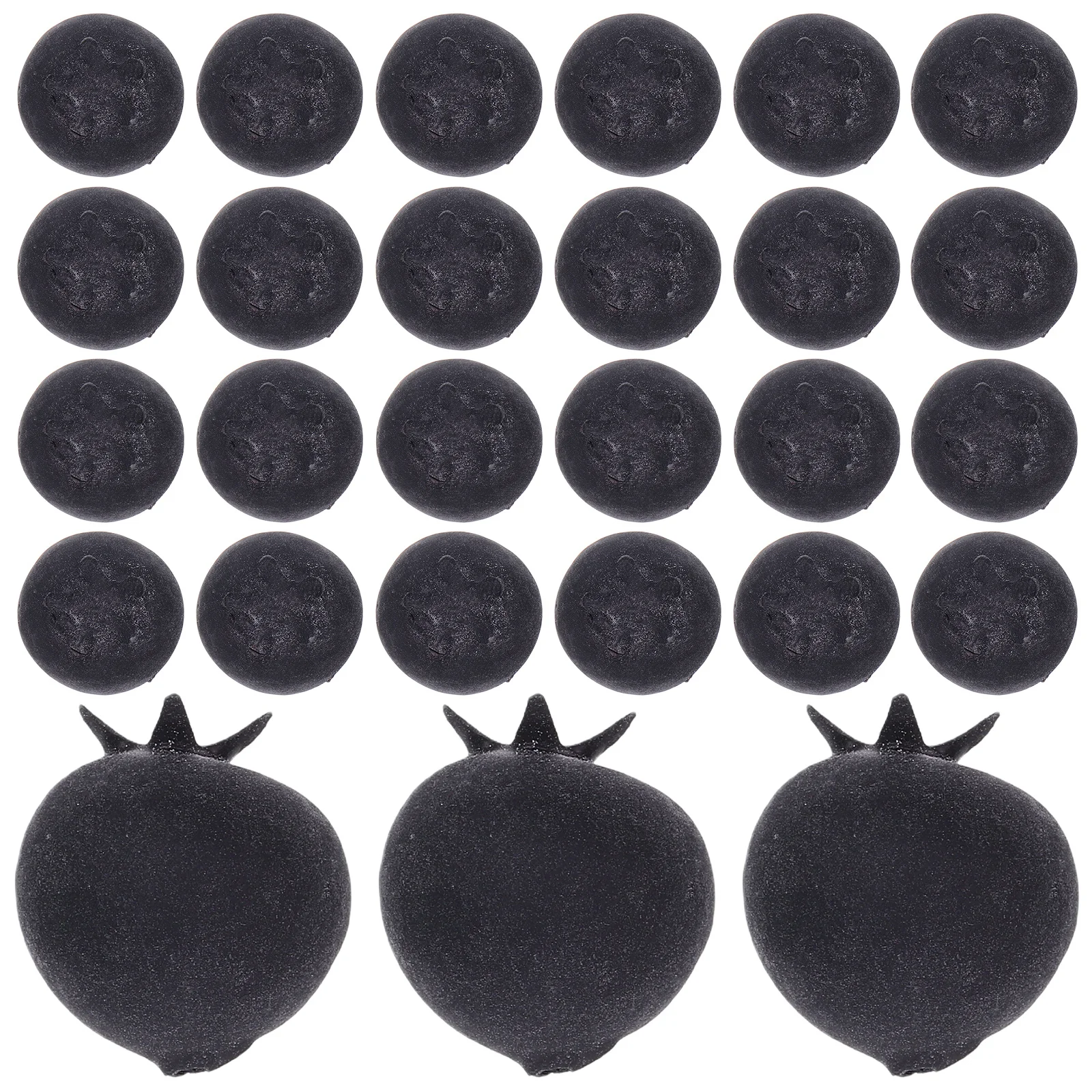 

50pcs Foam Blueberries Artificial Blueberries Lifelike Fruit Decor For Photography Props Kids Teaching Aids Fake Fruit Models