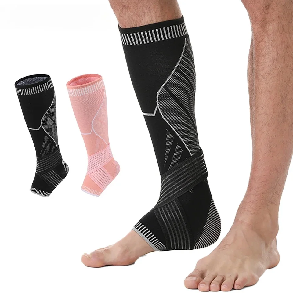 1Pcs Ankle Leg Guards Protection Sport Compression Strap Running Basket Sport Elastic Compression Cycling Leg Cover Breathable