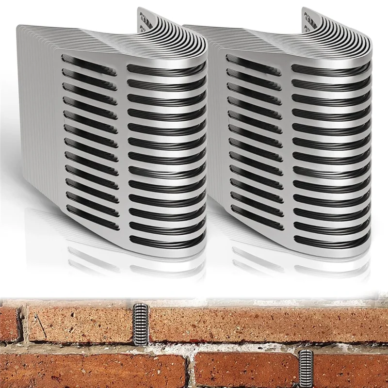 Hot Selling-For Brick Hole Filler Cover, 30Pcs Stainless Steel Weep Hole Covers, Weep Hole Covers For Brick Walls, Mesh Screens,