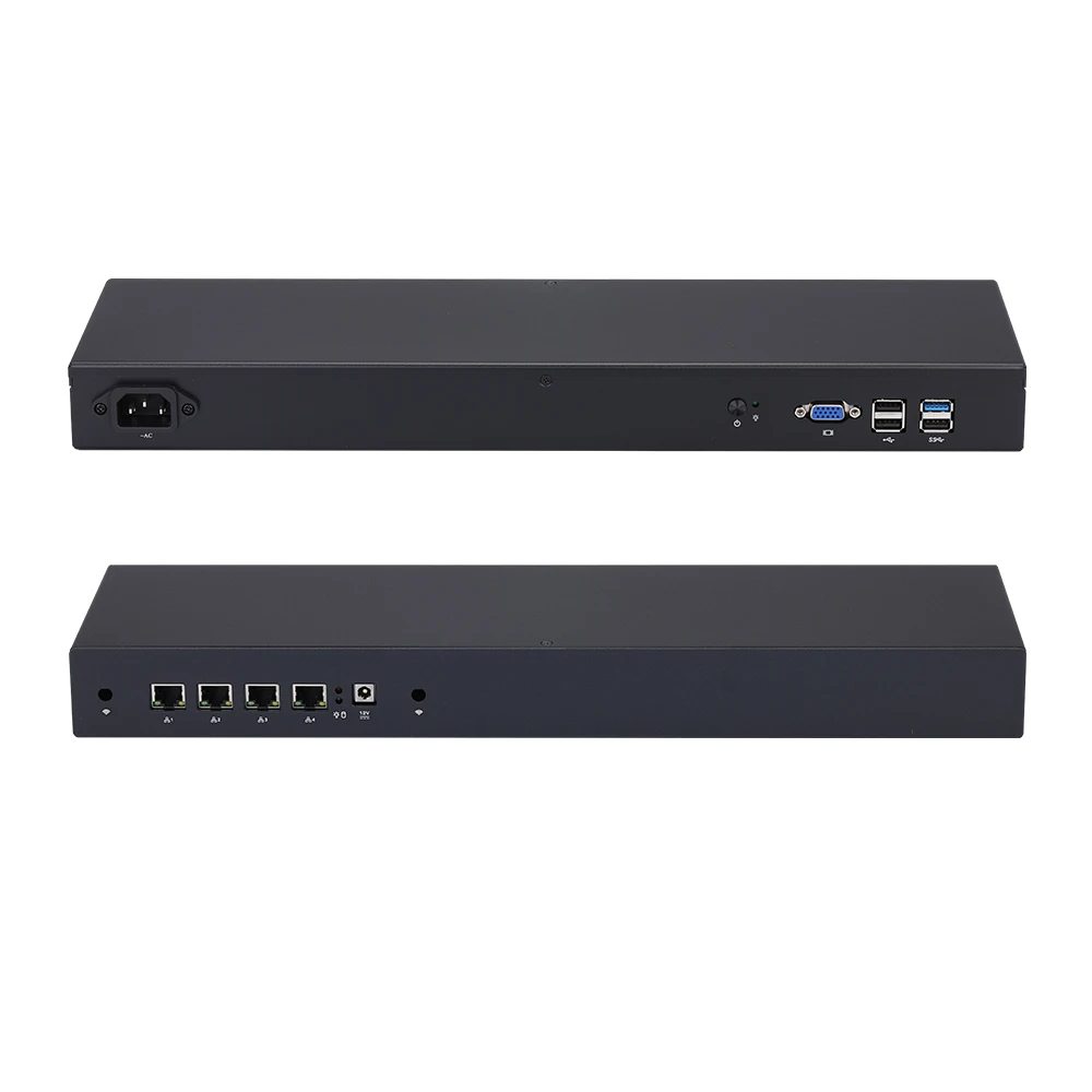 1U Rack Qotom Mini PC CPU Celeron J1900/ Pentium N3540 Quad Core 4x Intel i210 LAN Ports Router Firewall