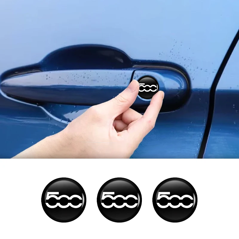 Car Door Lock Eye Protector Cover Keyhole Sticker Accessories For FIAT 500 Grande Punto Tipo Stilo UNO Astra Bravo Panda Freemon