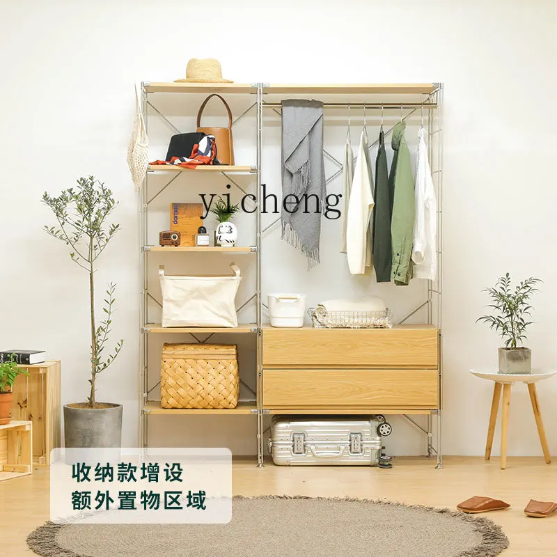 Coat Rack Bedroom Open Clothes Rack Hallway Simple Overnight Hanger