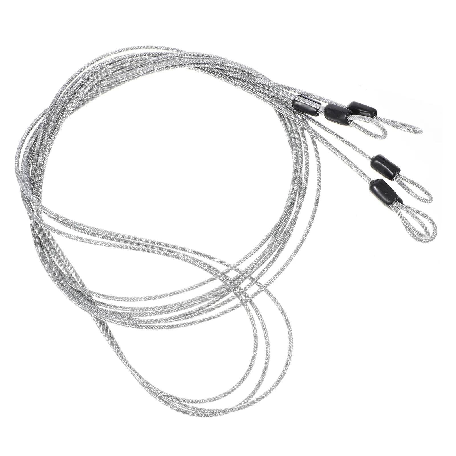 3Pcs Wire Rope Stainless Steel Braided Durable Corrosion Resistant Flexible for Crimp Tubes Picture Hanging and Railing