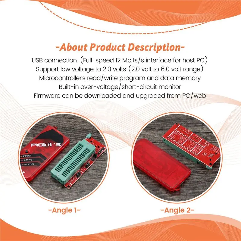 

PICKIT3 Programmer + PIC ICD2 PIC Kit 2/3 Programming Adapter Universal Programmer Seat FZ0508 Highly Recommended