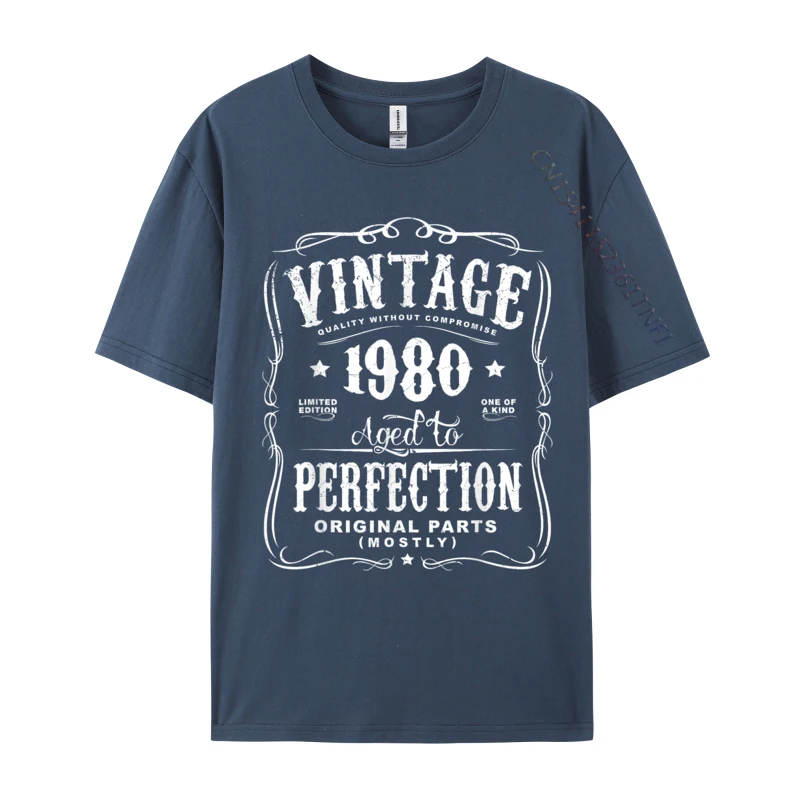 Vintage Made In 1980 38th Birthday Vinyl Record DJ Record Retro On Sale 3D Printed T Shirts Pure Cotton T Shirt For Men