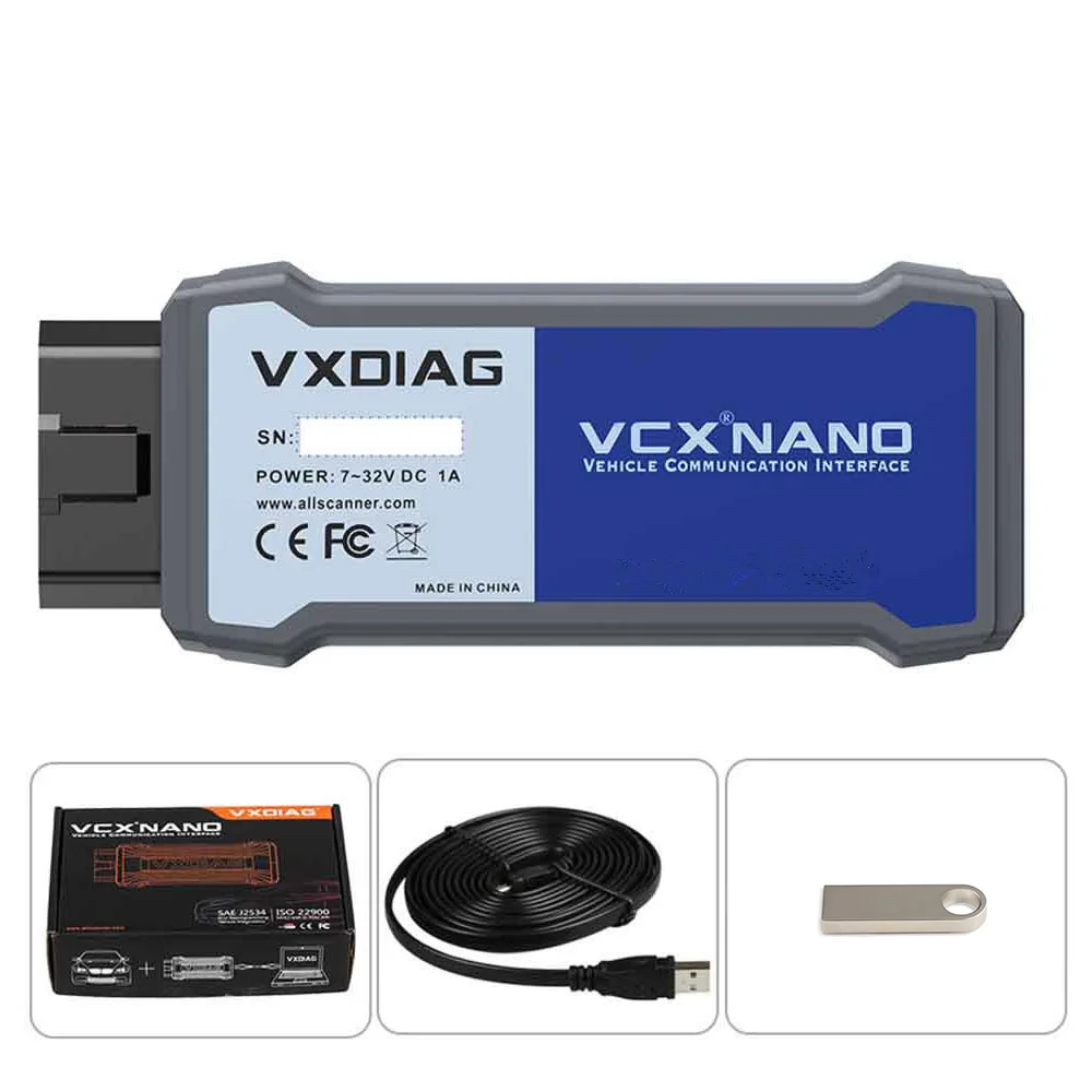 VXDIAG VCX NANO for GM/OPEL Diagnostic Tool + U Disk with Software