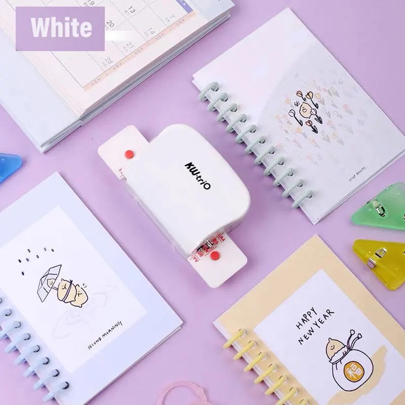 

6-hole punch handheld metal punch 5 sheets capacity 6 mm for A4 A5 B5 notebook scrapbook diary