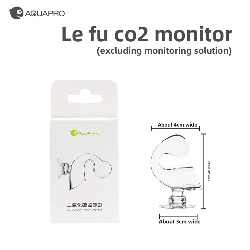 

AQUAPRO CO2 Drop Checker - Glass Indicator for Aquarium - pH-Based CO2 Monitor with 4D Color Chart - Accurate Carbon Dioxide