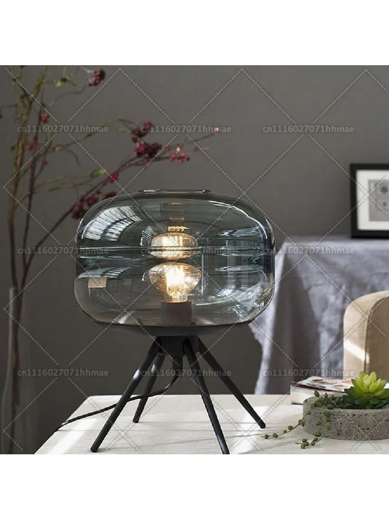 Designer, Post-modern Creative Art Glass Bedside Decorative Lamp, Suitable for Hotel Bedrooms, Study Rooms, Living Rooms