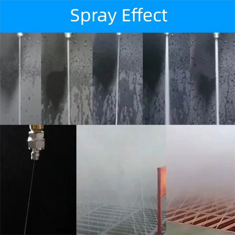 155 Series Adjustable Ball Nozzle Stainless Steel 360° Rotating Linear Spray Nozzle for Industrial Cleaning Washing