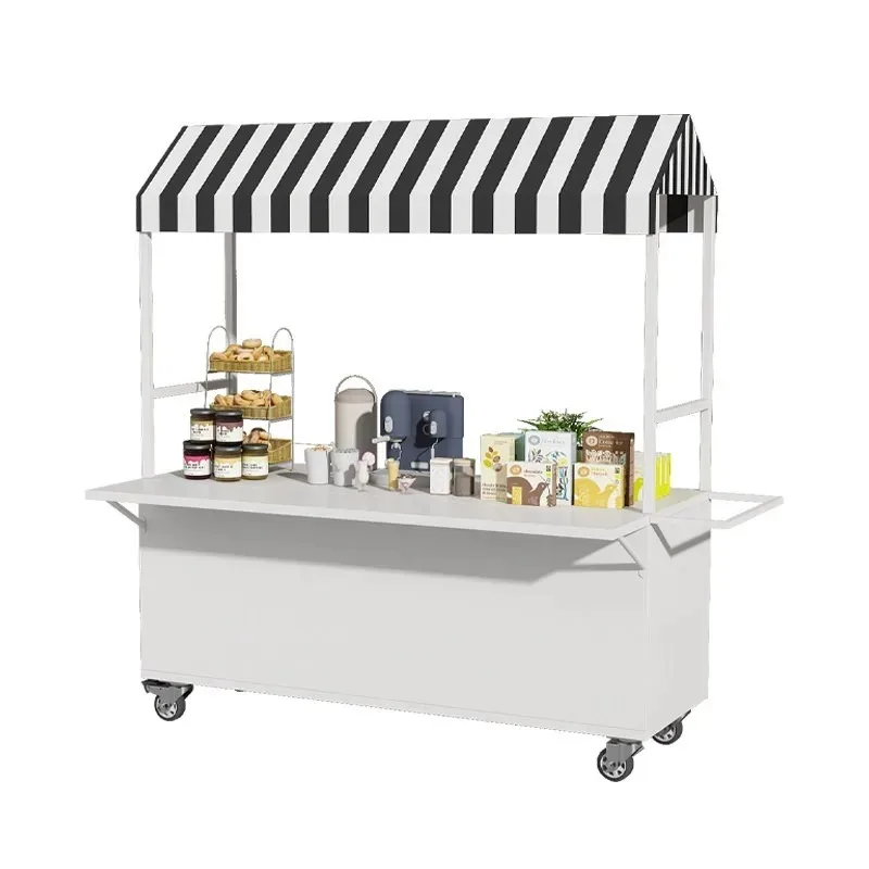 Iron Stall Trolley Mobile Internet Celebrity Outdoor Float Snacks Night Market Shopping Mall Square Food Roadside Stall