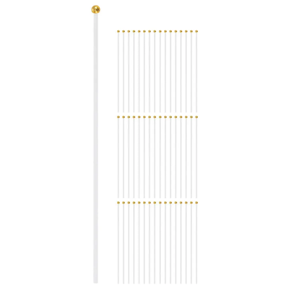 

120Pcs Handheld Flagpole Set Lightweight Plastic Flag Sticks for Party DIY Decorative Flagpoles for Outdoor Activities