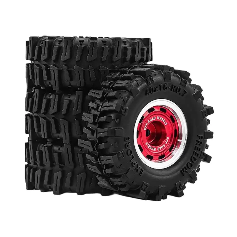

WOWFU-0.7 Inch Metal Beadlock Wheel Tire Set For 1/30 SCX30 Ascent-32 RC Car Upgrade Accessories