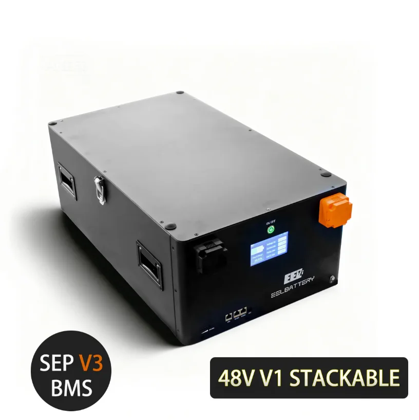 Poland Stock Newest Design 48V 51.2V 16S DIY Box with SEP 3.0 200A Bluetooth BMS and 4.3