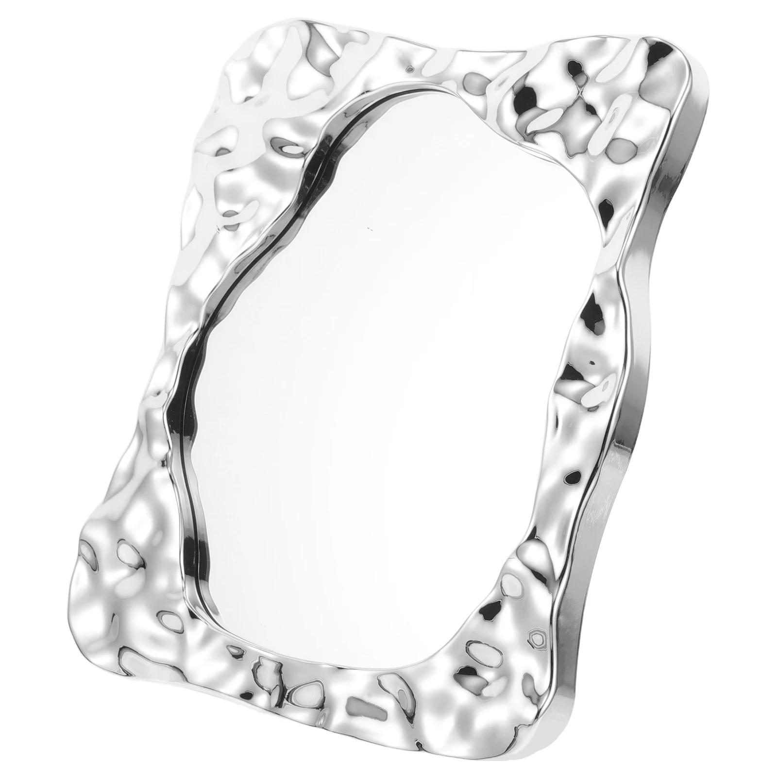 

Stylish Minimalist Makeup Desktop Dresser Glass For Bedroom Vanity Table Multi-Functional Mirror For Desk