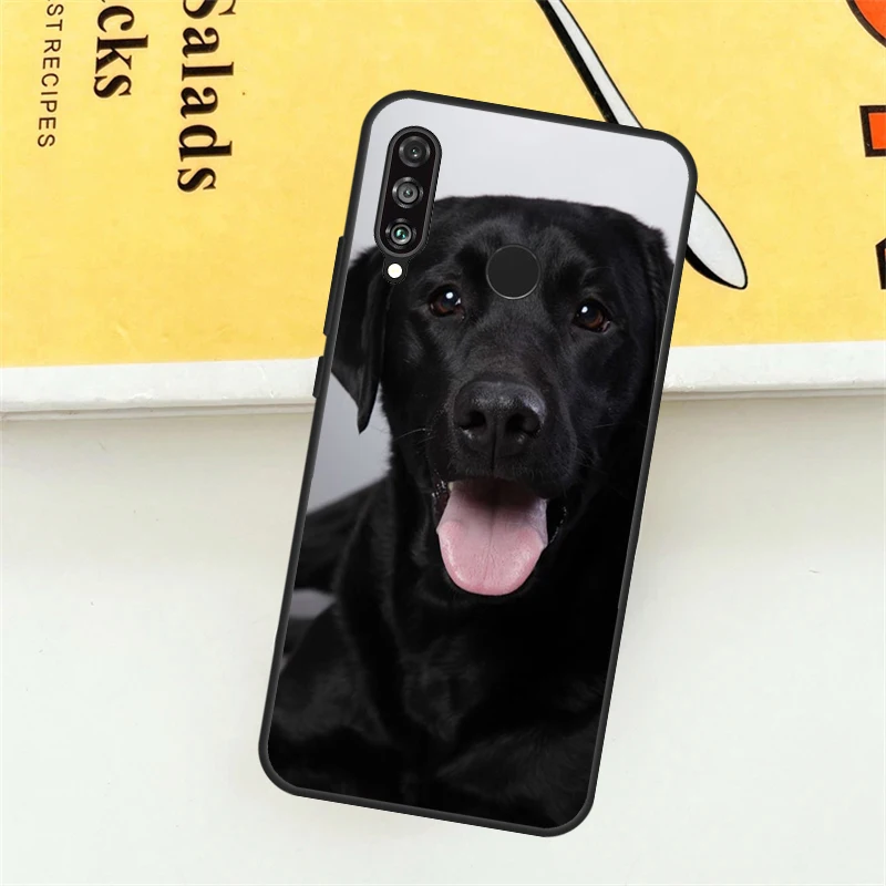 Black Labrador Dog For Huawei Nova 11i 8i 7i 3i Nova 10 9 SE 5T Y60 Y70 Y90 Y61 Y91 P20 P40 Lite P30 Pro Case