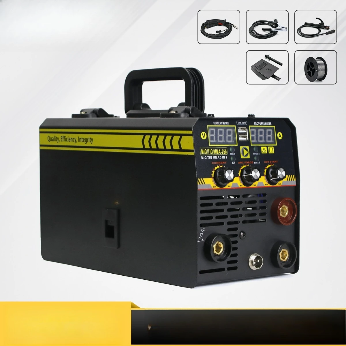 SPARK 3-in-1 Gasless MIG Welder, 220V Household Multifunction Welder (MIG/TIG/ARC Welding Machine)
