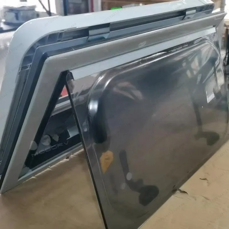 Double Acrylic RV Windows with Insect Mesh and Blinds for Rectangular Angle in Car RV Applications