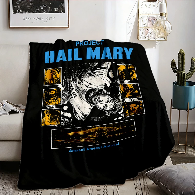 Project Hail Mary Cozy Blanket, Andy Weir Sci-Fi Novel Warm Blanket, Ryan Gosling 2026 Movie