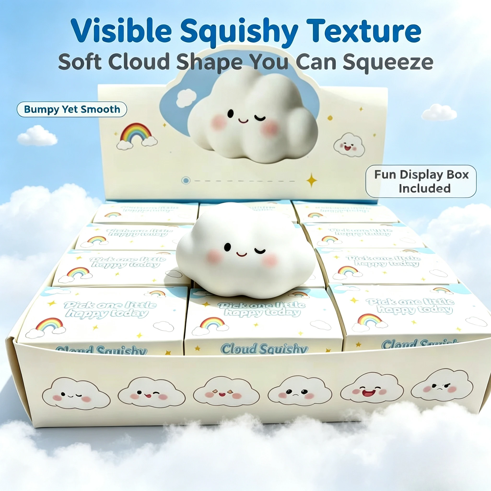 Cloud pinch music soft decompression vent ball slow rebound artifact decompression toy wholesale hand pinch simulation