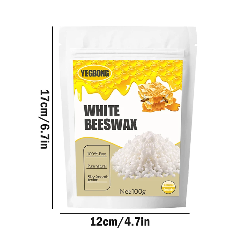 100% Filtered Beeswax Pastilles Pellets Granules Cosmetic Grade Making Supplies for Candle, Lip Balm, Cream, Lotion and so on