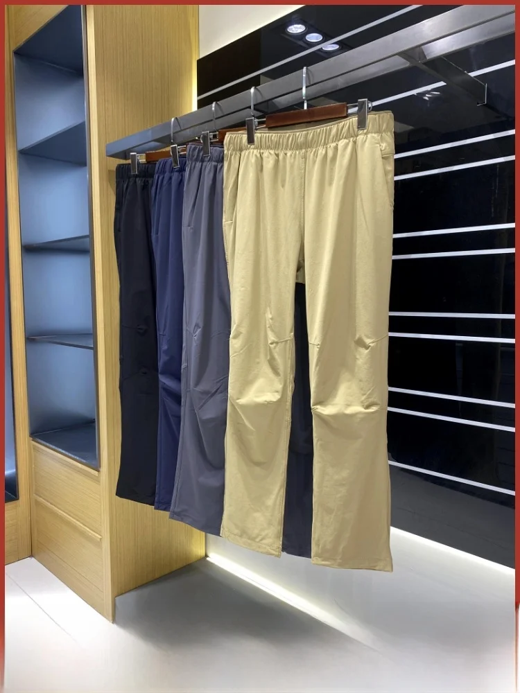 

Men's Casual Pants 3D Tailoring Breathable Qui Dry Lightweight Elastic Urban Outdoor Sle Straight Leg Fit All Season