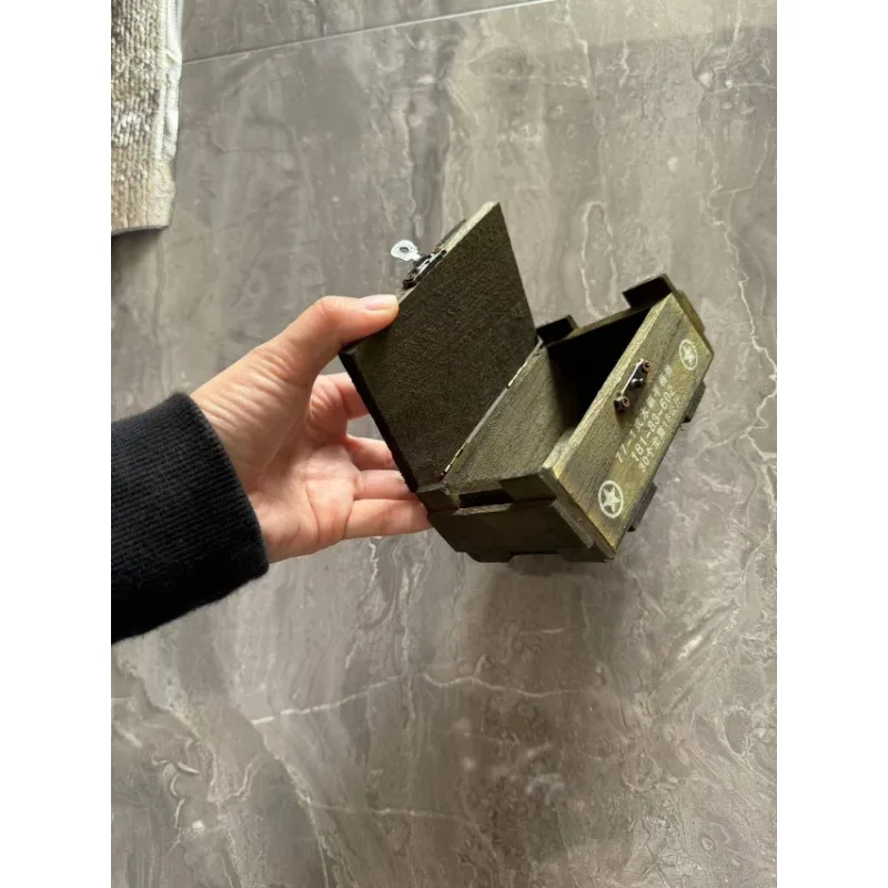 Boîte à munitions en bois de style militaire de la seconde guerre mondiale, étui à armes, modèle pour figurines d'action de 12 pouces, accessoires jouets, échelle 1/6